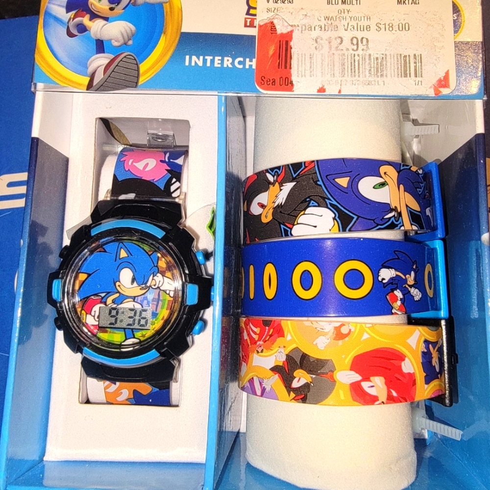 Kids Sonic Watch Set